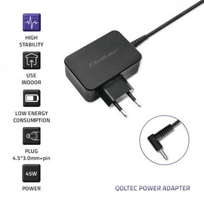 qoltec-51030-power-adapter-for-ultrabook-hp-45w-195v-231a-45x30-pin