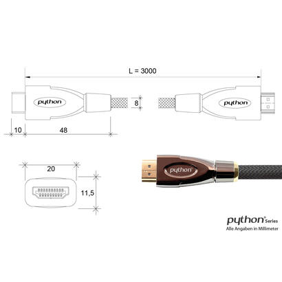 python-hdmi-20-cable-4k2k-trenzado-negro-3m