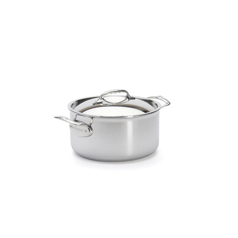 de-buyer-affinity-saucepot-stainless-steel-with-lid-24-cm de-buyer-affinity-saucepot-stainless-steel-with-lid-24-cm
