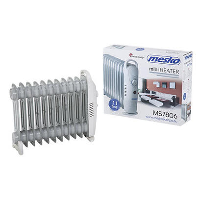 mesko-ms-7806-radiador-de-aceite-blanco-11-elementos-1200-w