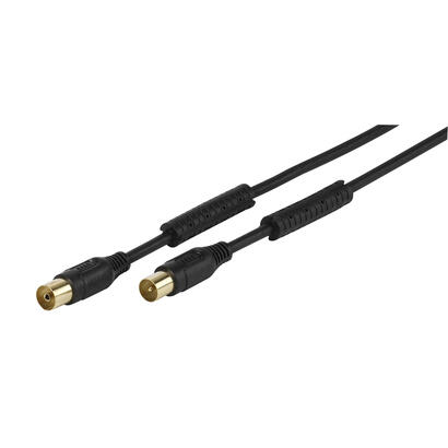 vivanco-481124-coaxial-chapado-en-oro-15-metros-100-db-negro-cable-de-antena