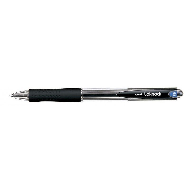pack-de-12-unidades-uni-ball-laknock-sn-10005-boligrafo-de-tinta-base-aceite-punta-de-bola-05mm-tinta-suave-y