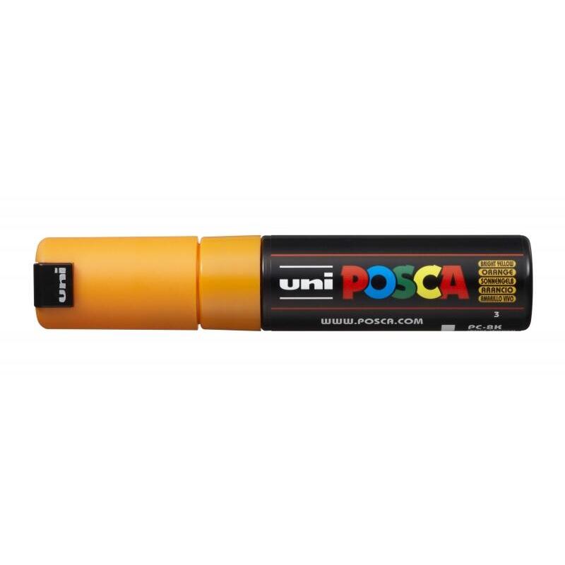 pack-de-6-unidades-posca-pc-8k-marcador-de-pintura-base-al-agua-punta-biselada-acrilica-8mm-linea-gruesa-