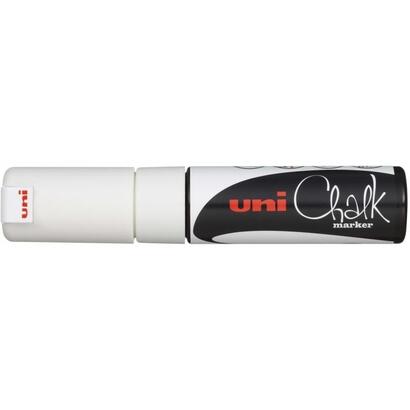 pack-de-6-unidades-uni-ball-pwe-8k-marcador-de-tiza-liquida-punta-biselada-8mm-borrado-en-humedo-resistente-a-la