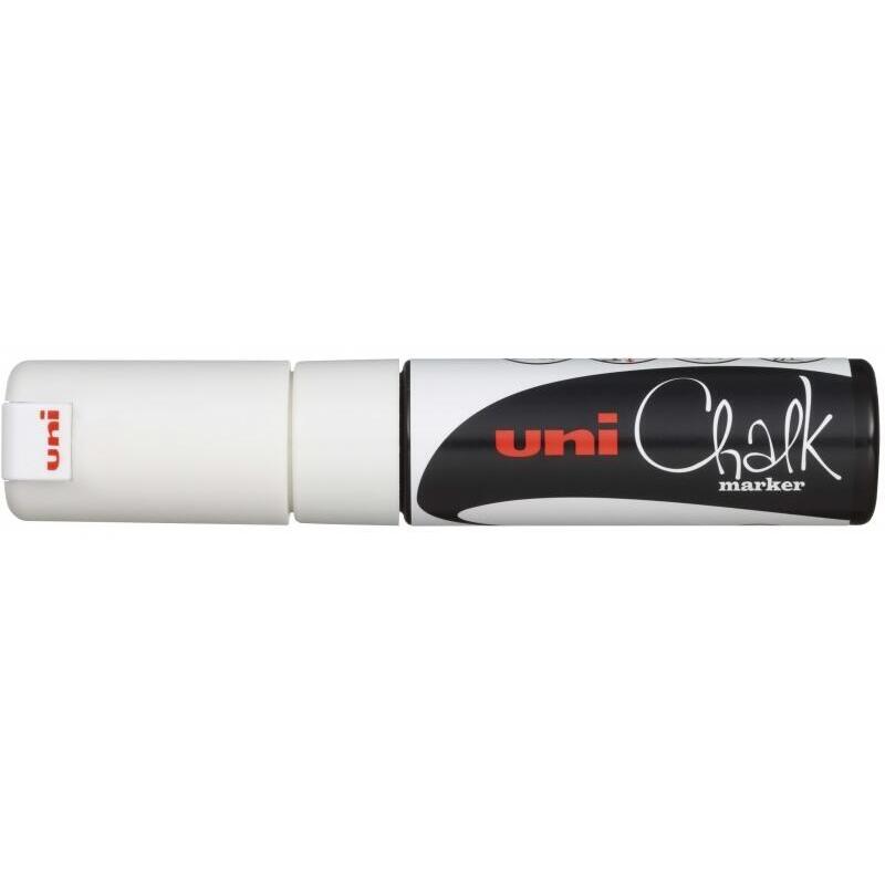 pack-de-6-unidades-uni-ball-pwe-8k-marcador-de-tiza-liquida-punta-biselada-8mm-borrado-en-humedo-resistente-a-la