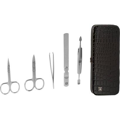 zwilling-classic-inox-croco-manicure-set-black-5-pcs