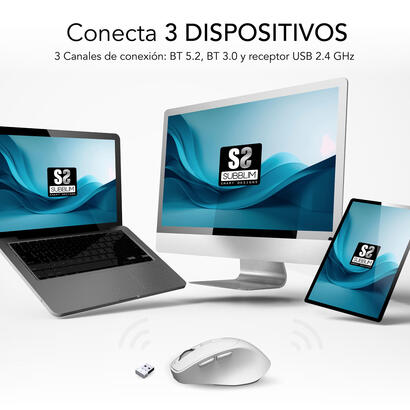 raton-subblim-confort-ergo-dual-inalambrico-bluetooth-usb-24ghz-2400dpi-5-botones-uso-diestro-blanco