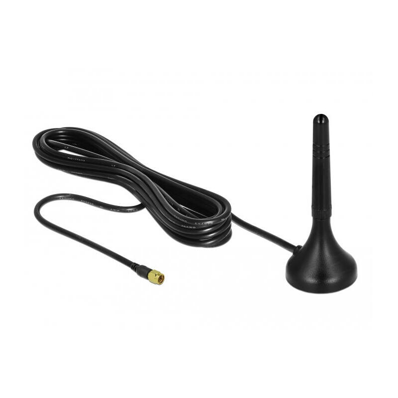 delock-12583-antena-lte-macho-sma-1-2-dbi-omnidireccional-fija-con-base-magnetica-y-cable-de-conexion-rg-174-au-3-m-para-exterio