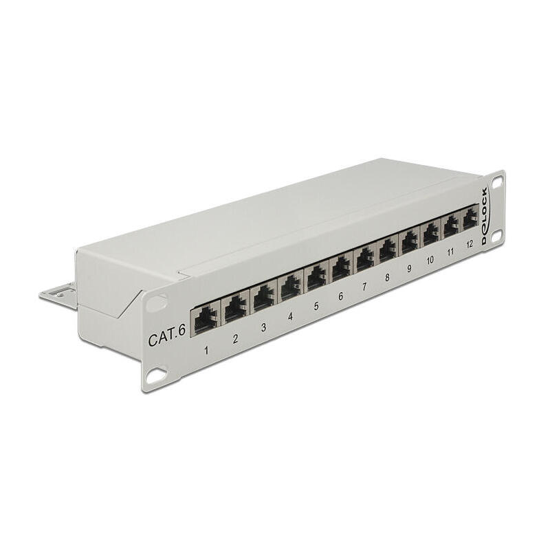 delock-43299-10-patch-panel-12-port-cat6-grey delock-43299-10-patch-panel-12-port-cat6-grey
