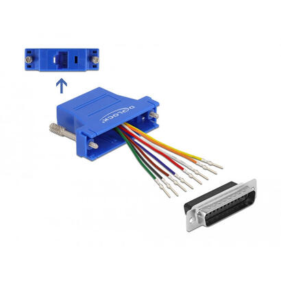 delock-66648-adaptador-d-sub-macho-de-25-pines-a-rj45-hembra-kit-de-montaje-azul