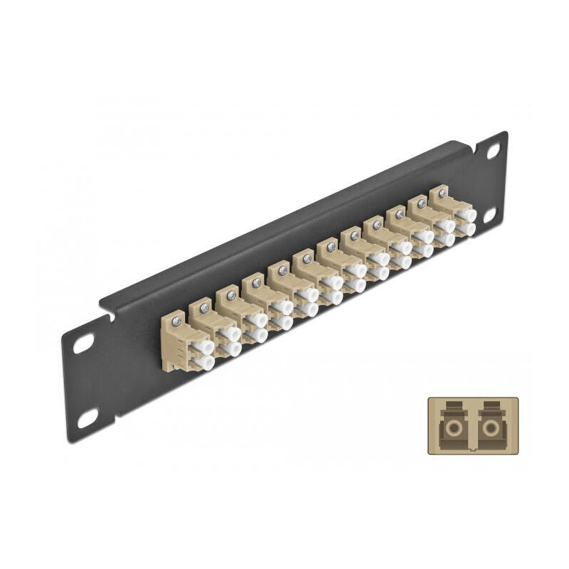 delock-66767-panel-de-conexion-de-fibra-optica-de-10-de-12-puertos-lc-duplex-beis-1u-negro