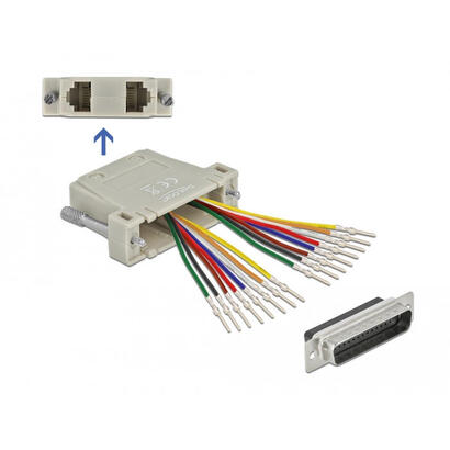 delock-66835-d-sub-hd-de-44-pines-macho-engarzado-a-2-x-rj45-hembra-con-kit-de-montaje-beige