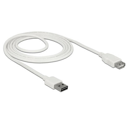 delock-85200-alargador-cable-easy-usb-20-tipo-a-macho-usb-20-tipo-a-hembra-blanco-2-m