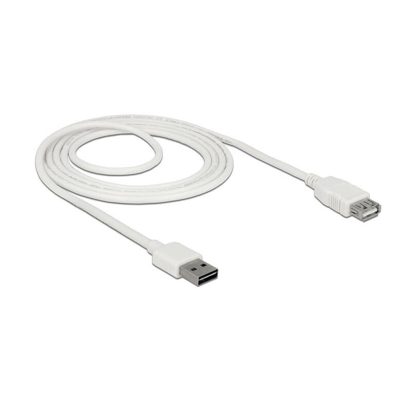 delock-85200-alargador-cable-easy-usb-20-tipo-a-macho-usb-20-tipo-a-hembra-blanco-2-m