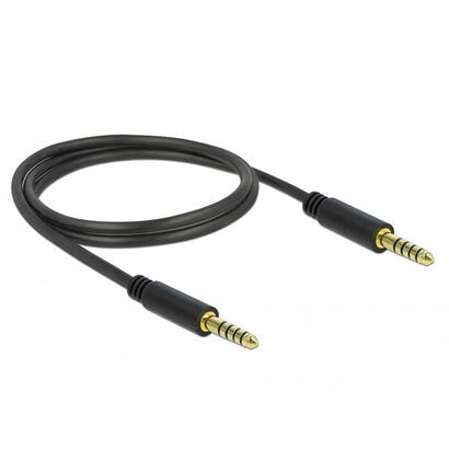 delock-85791-cable-conector-estereo-de-44-mm-de-5-pines-macho-a-macho-de-1-m-negro