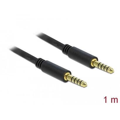delock-85791-cable-conector-estereo-de-44-mm-de-5-pines-macho-a-macho-de-1-m-negro