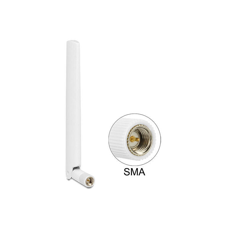 delock-88790-lte-antenne-sma-stecker-1-25-dbi-omnidirektional-mit-kippgelenk-weiss