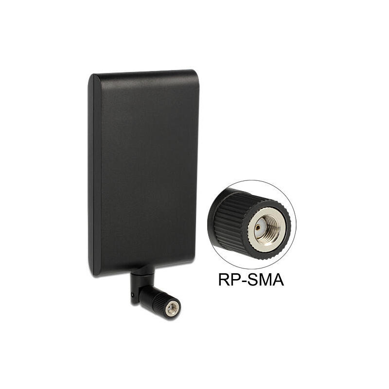 delock-88904-antena-wlan-80211-acahbgn-macho-rp-sma-75-10-dbi-direccional-con-union-de-inclinacion-negro