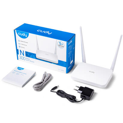 router-cudy-wr300-inalambrico-ethernet-rapido-banda-unica-24-ghz-blanco
