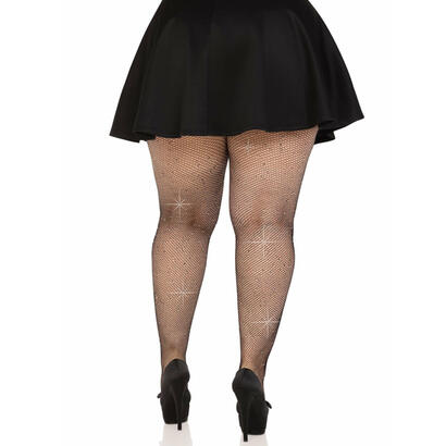 leg-avenue-medias-rejilla-cristalizada-negro-plus-size