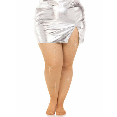 leg-avenue-medias-rejilla-cristalizada-caramelo-plus-size