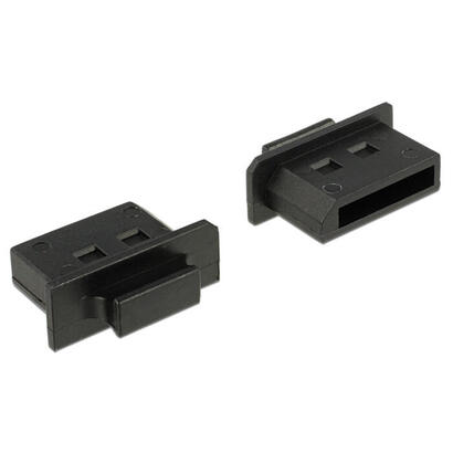 delock-64025-cubierta-contra-polvo-para-displayport-hembra-con-agarre-10-piezas-en-negro