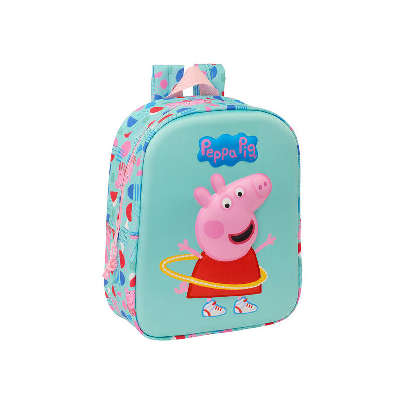 mochila-guarderia-3d-bolsillo-red-peppa-pig