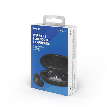 auriculares-savio-tws-10-suchawki-bezprzewodowe-uso-diario-usb-tipo-c-bluetooth-negro