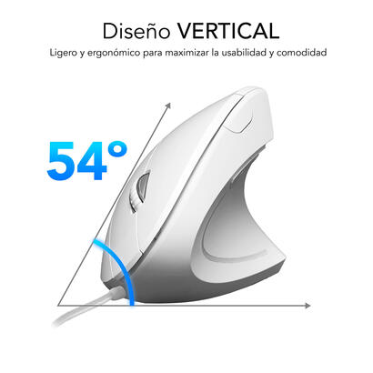 raton-subblim-glide-vertical-ergo-vertical-usb-1600dpi-5-botones-uso-diestro-blanco