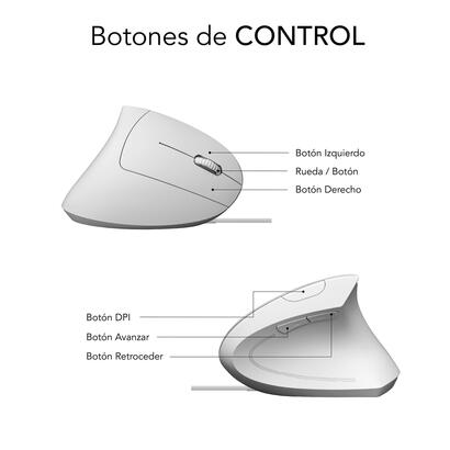raton-subblim-glide-vertical-ergo-vertical-usb-1600dpi-5-botones-uso-diestro-blanco
