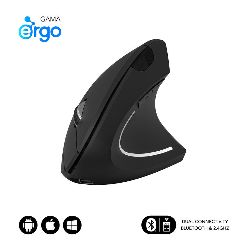 raton-subblim-glide-vertical-ergo-dual-vertical-bluetooth-usb-24ghz-4000dpi-5-botones-uso-diestro-negro
