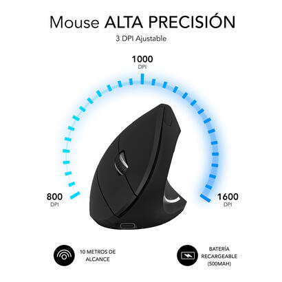 raton-subblim-glide-vertical-ergo-dual-vertical-bluetooth-usb-24ghz-4000dpi-5-botones-uso-diestro-negro