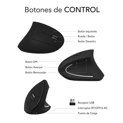 raton-subblim-glide-vertical-ergo-dual-vertical-bluetooth-usb-24ghz-4000dpi-5-botones-uso-diestro-negro