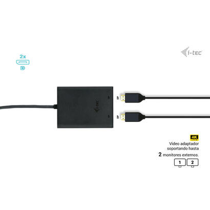 adaptador-usb-tipo-c-a-displayport-i-tec-macho-hembra-negro