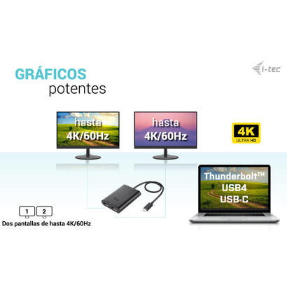 adaptador-usb-tipo-c-a-displayport-i-tec-macho-hembra-negro