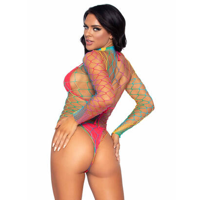 leg-avenue-body-de-rejilla-manga-larga-multicolor