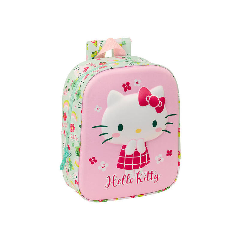 mochila-guarderia-3d-bolsillo-red-hello-kitty