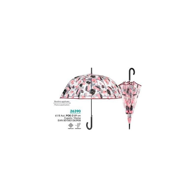 perletti-paraguas-adulto-618-aut-poe-transparente-hojas-rosas