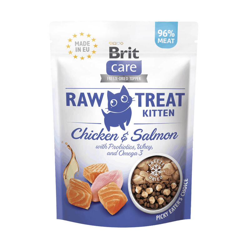 goma-para-gatos-brit-care-raw-treat-kitten-chicken-with-salmon-40g