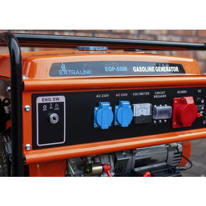 extralink-ex30356-motor-generador-5000-w-25-l-gasolina-negro-naranja