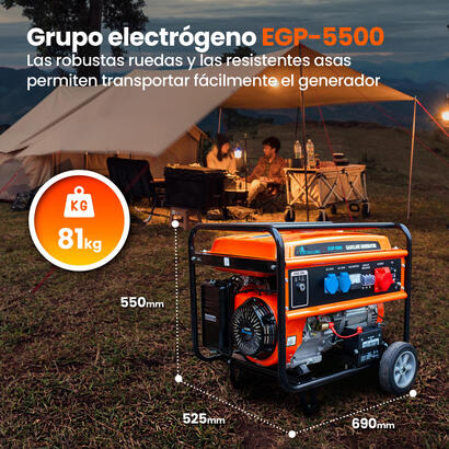extralink-ex30356-motor-generador-5000-w-25-l-gasolina-negro-naranja