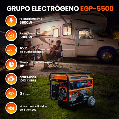 extralink-ex30356-motor-generador-5000-w-25-l-gasolina-negro-naranja