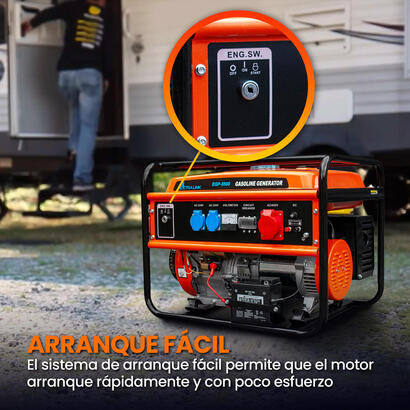 extralink-ex30356-motor-generador-5000-w-25-l-gasolina-negro-naranja