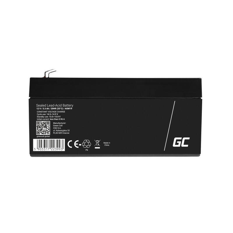 green-cell-agm19-bateria-para-sistema-ups-sealed-lead-acid-vrla-12-v-33-ah green-cell-agm19-bateria-para-sistema-ups-sealed-lead-acid-vrla-12-v-33-ah