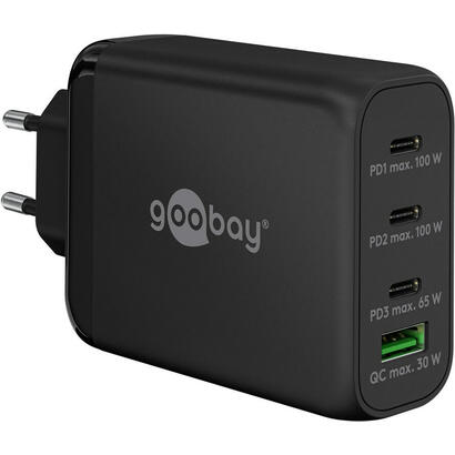 goobay-65555-cargador-usb-c-pd-multiport-100w-negro