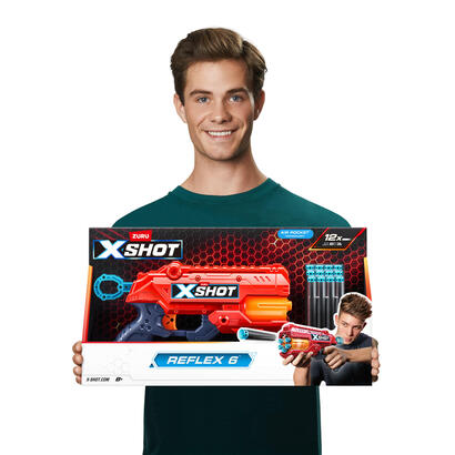 zuru-x-shot-excel-lanzador-reflex-6-con-dardos-lanzador-de-dardos-36433