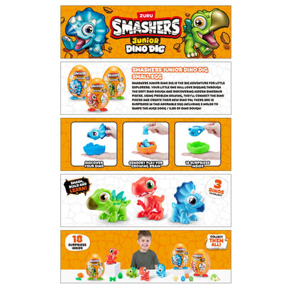 zuru-smashers-junior-dino-dig-ei-articulo-ordenado-de-figura-74116