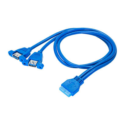 cable-akyga-ak-ca-62-usb-32-gen-1-31-gen-1-usb-30-19-pin-2-x-usb-30-azul