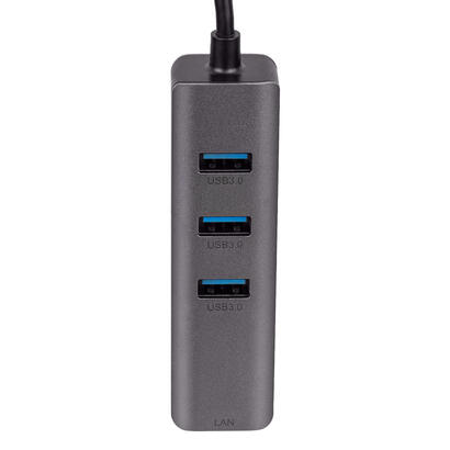 akyga-hub-usb-tipo-c-to-3x-usb-30-ak-ad-66-network-card-10-100-1000-15cm