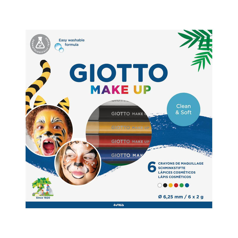 set-de-6-lapices-de-maquillaje-giotto-make-up-colores-blanco-amarillo-rojo-verde-azul-negro-probados-dermatologicamente